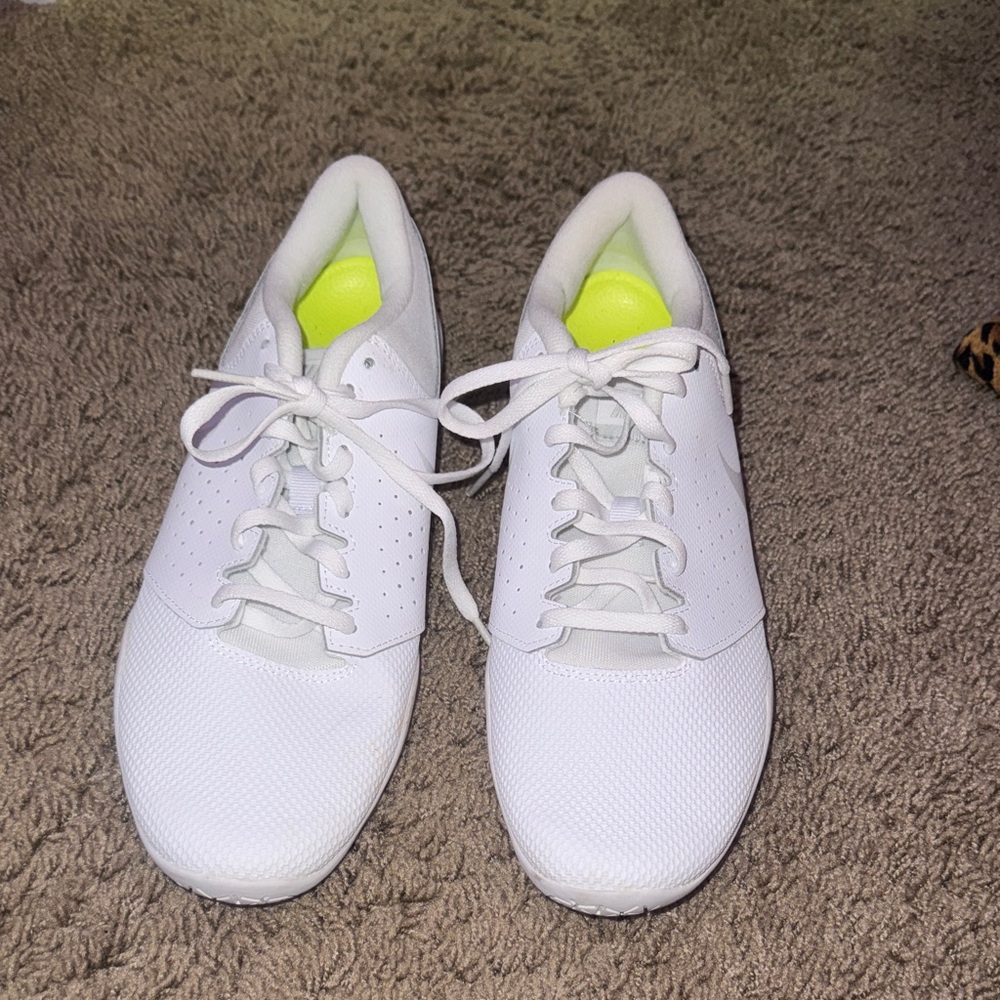 White Women's Nike cheerleading shoes